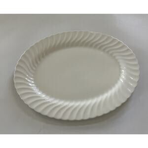 Johnson Brothers White Regency Platter Oval MADE in England Large Serving 15”